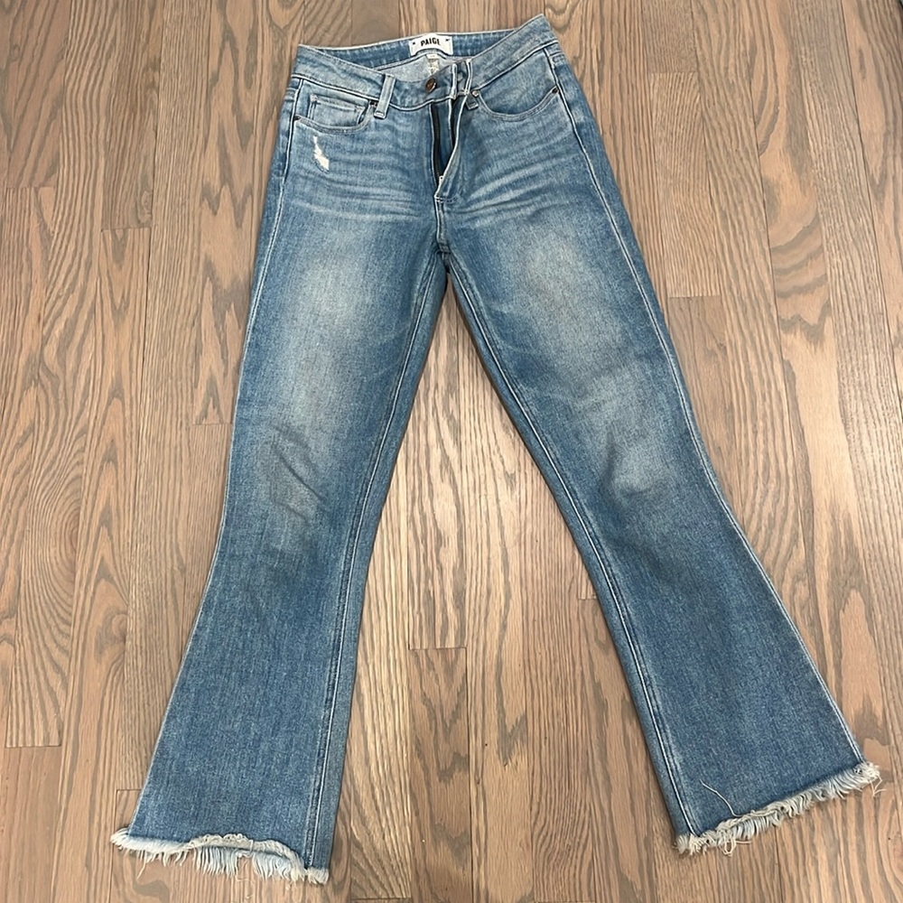 Paige denim jeans Colette Crop Flare size 24